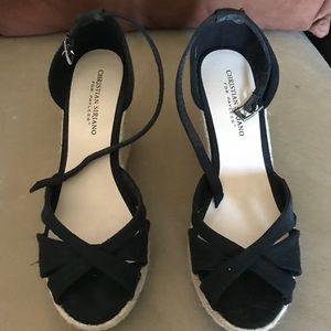 Black Sandal Wedge